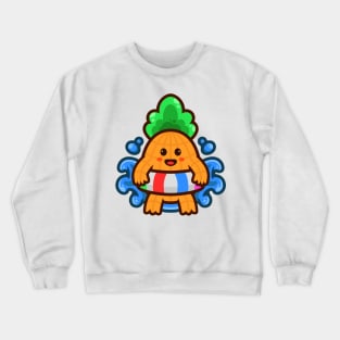 Cute Pineapple Swimming Crewneck Sweatshirt